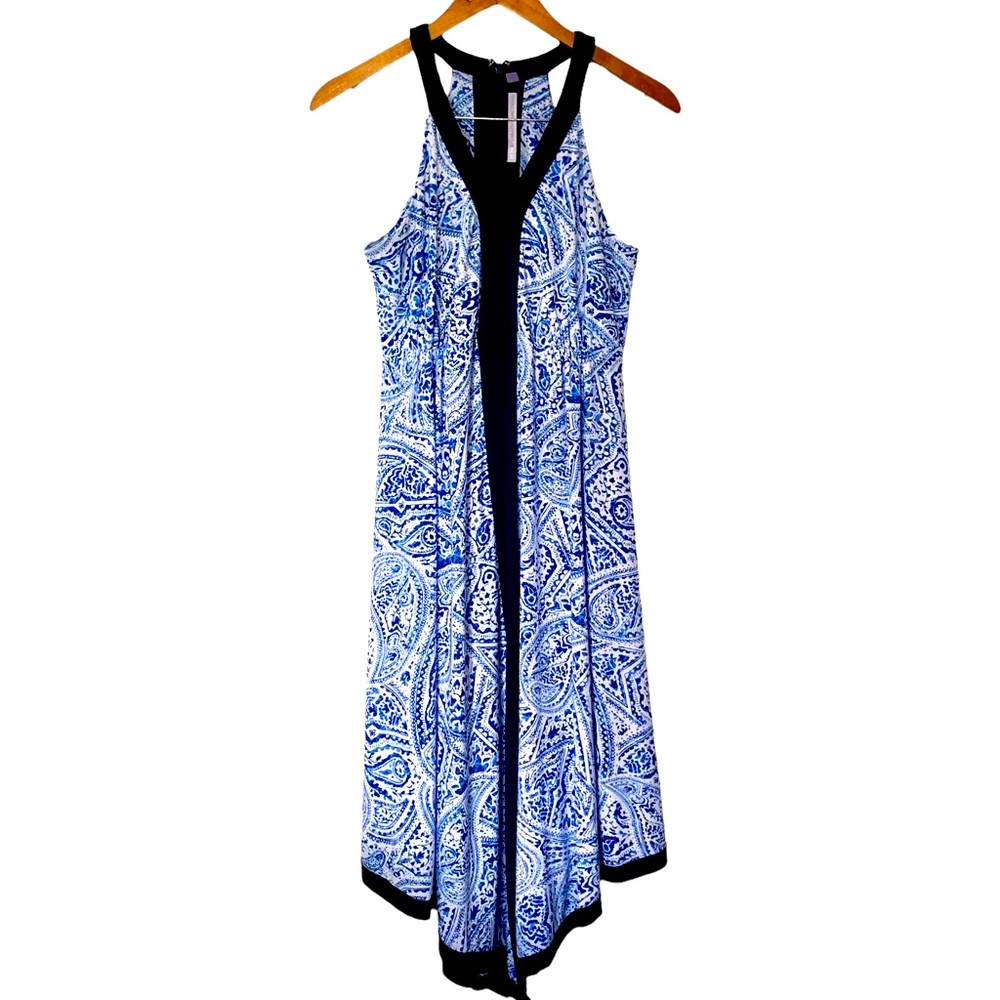 Luxe by Carmen Marc Valvo Dress. Women’s Size 10. Blue White